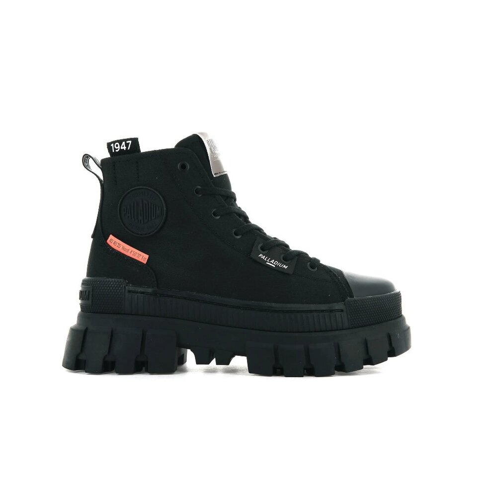 Palladium Women's Revolt Hi TX Boots Size 10 Medium 97242-010-M Black/Black Rugg - Picture 9 of 13